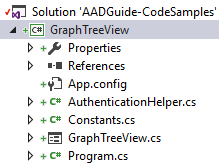 VS GraphTreeView Solution Explorer